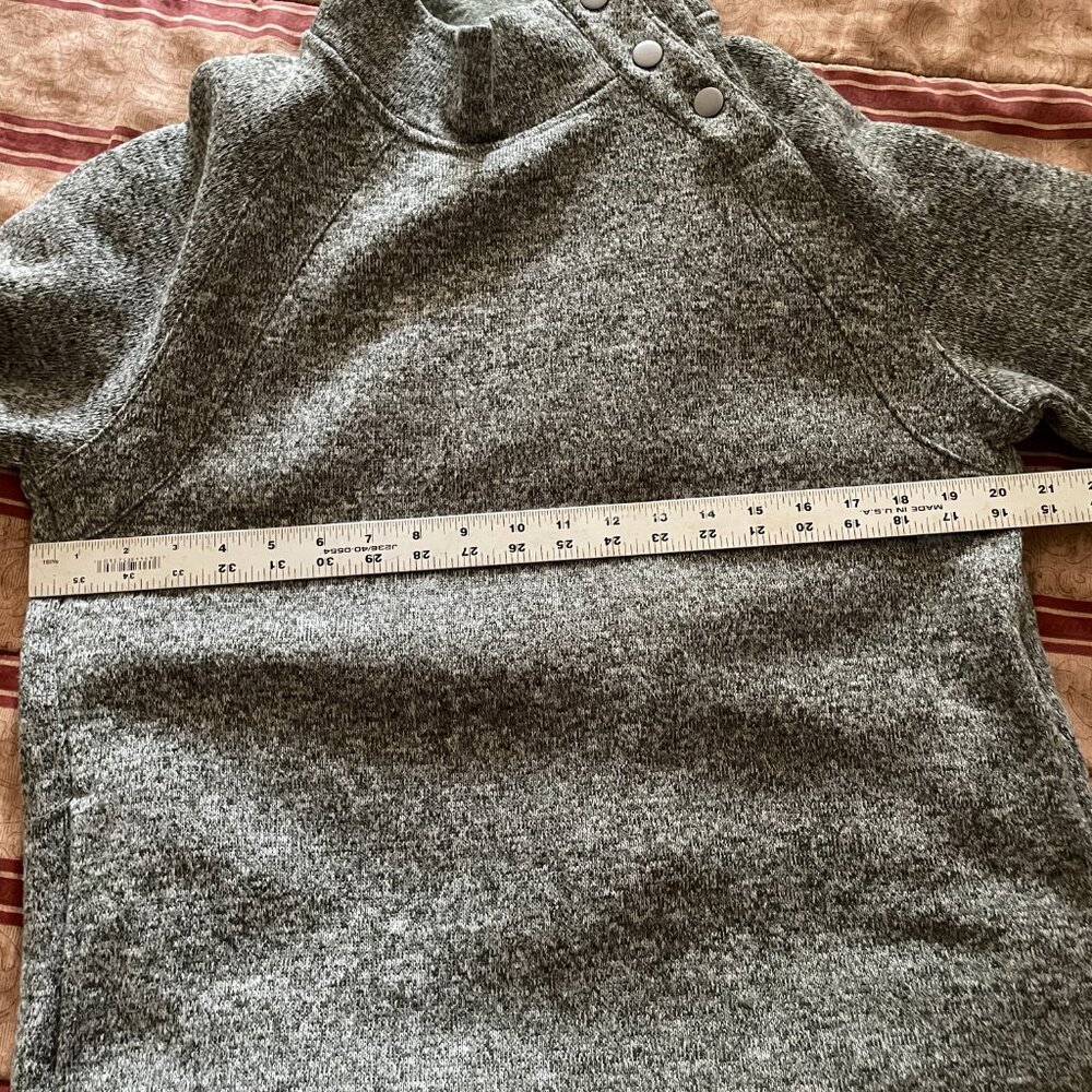 Eddie Bauer Sweater Three Snap-On Button Mock Neck Size Large - Picture 2 of 11